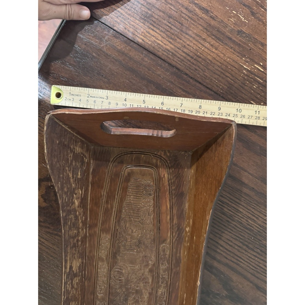 Vintage Wood Wall Shelf Bread Board Kitchen Decor Give Us This Day Cottagecore - Picture 5 of 7